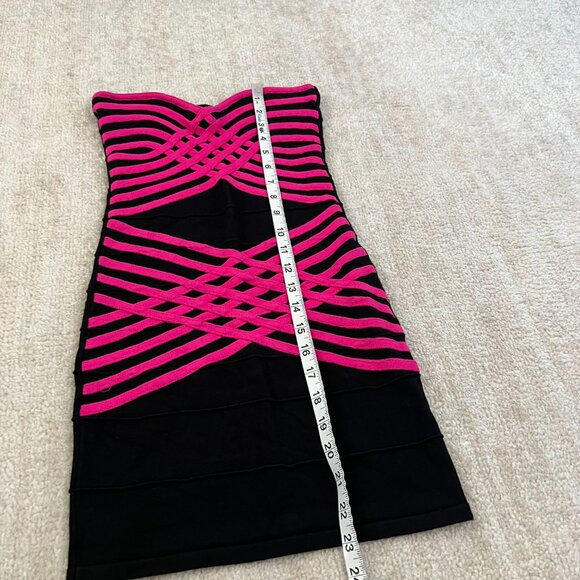 Wow Couture Bodycon Strapless Bandage Mini Dress S Summer Cocktail - Picture 5 of 9